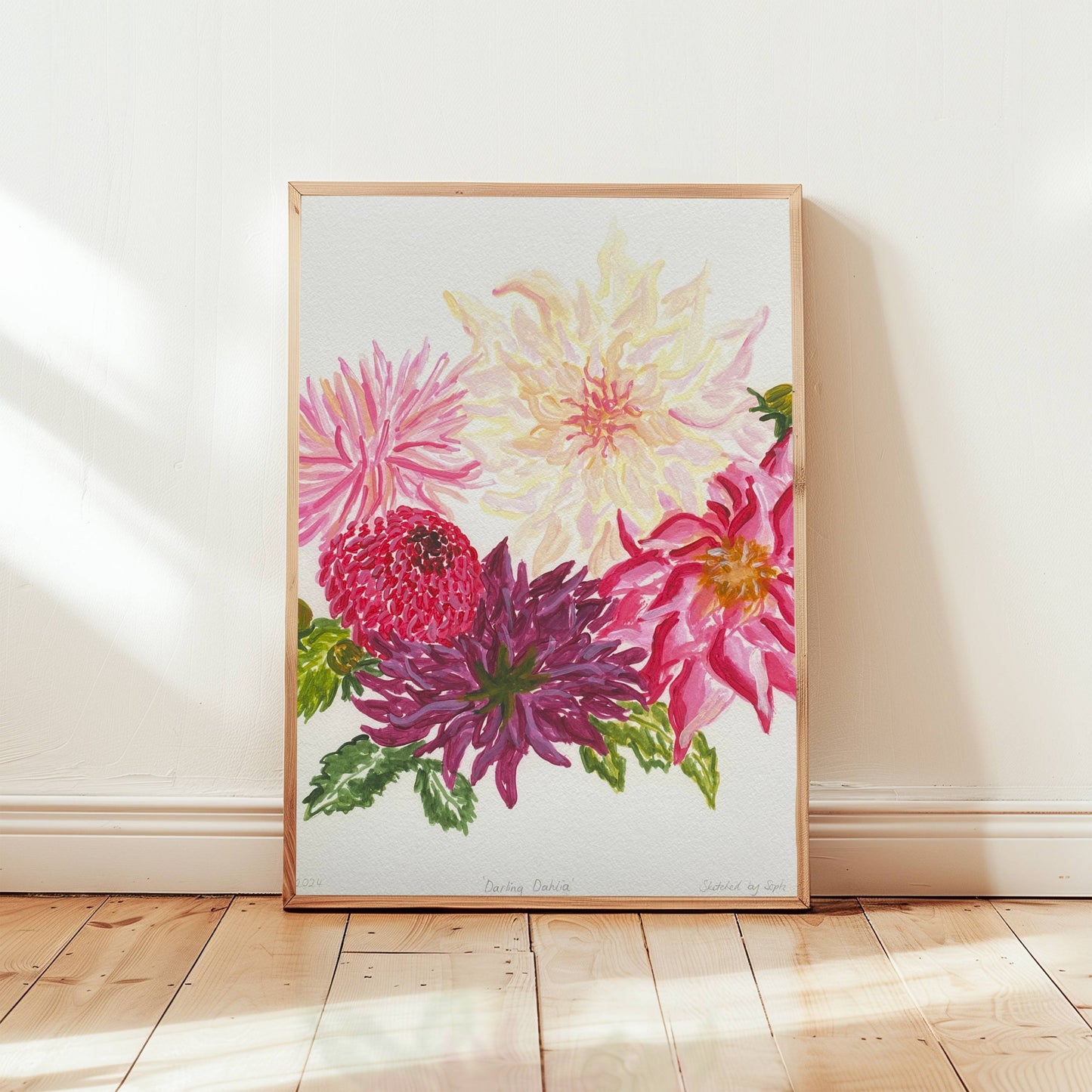 'Darling Dahlia' Fine Art Print