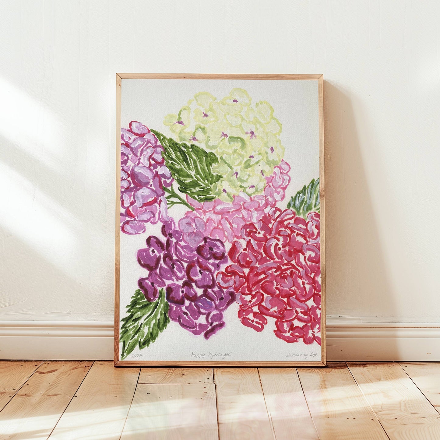 'Happy Hydrangea' Fine Art Print