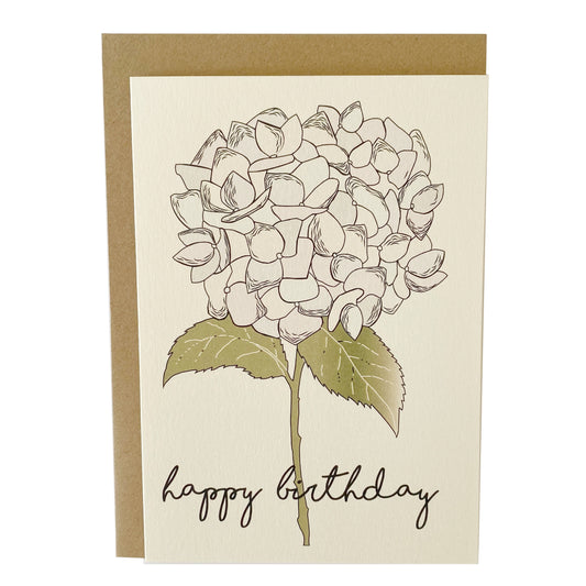 Blue Hydrangea Card